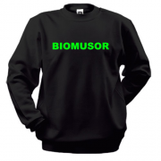 Світшот з написом "Biomusor"