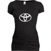 Женская удлиненная футболка Toyota (2)