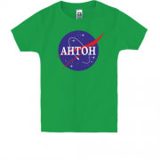 Детская футболка Антон (NASA Style)