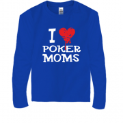 Детский лонгслив Poker I love moms