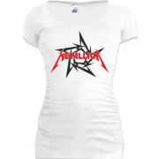 Женская удлиненная футболка Metallica (с лого фан-клуба)
