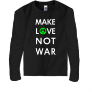 Детский лонгслив "Make Love, Not War"