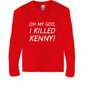 Детский лонгслив Oh my god, i killed Kenny