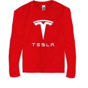 Дитячий лонгслів з лого Tesla