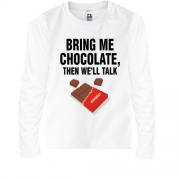 Детский лонгслив Bring me chocolate