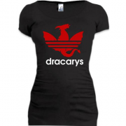 Подовжена футболка с надписью "Dracarys" Игра Престолов