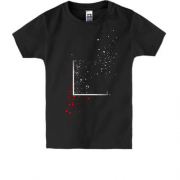 Детская футболка с абстракцией распада