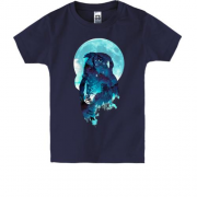 Дитяча футболка з місячної совою