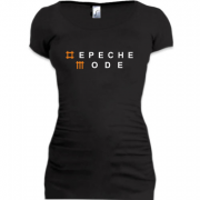 Женская удлиненная футболка Depeche Mode 2