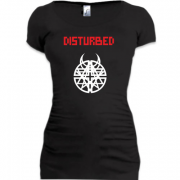 Женская удлиненная футболка Disturbed