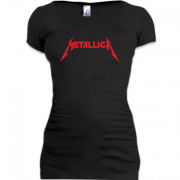 Женская удлиненная футболка Metallica 2