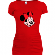 Женская удлиненная футболка Мини Маус 2