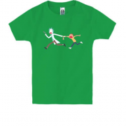 Детская футболка с Рик и Морти (минимализм)