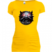 Женская удлиненная футболка The Witcher 3 (logo)