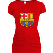 Женская удлиненная футболка Барселона (Barcelona)
