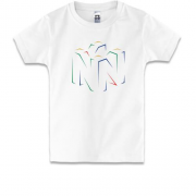 Детская футболка с объемной буквой N