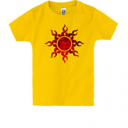 Дитяча футболка з червоною  сонячною  руною