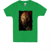Детская футболка со злым леопардом
