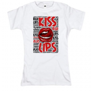 Футболка Kiss red lips