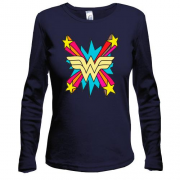 Жіночий лонгслів з логотипом Чудо-Жінки (Wonder Woman)