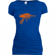 Женская удлиненная футболка Шелдона Flash Gun