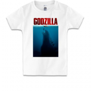 Детская футболка с Годзиллой под водой