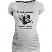 Женская удлиненная футболка С-51