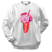 Свитшот Coca-Cola с цветами