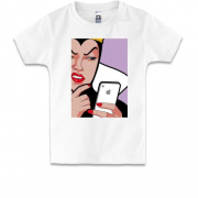Дитяча футболка Зла королева з айфоном