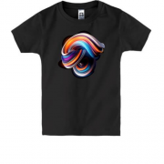 Дитяча футболка з кольоровою абстракцією