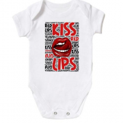 Дитячий боді Kiss red lips