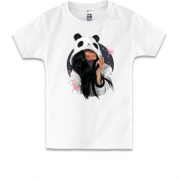 Детская футболка Девушка панда