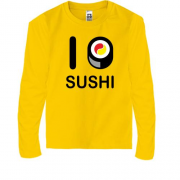 Детский лонгслив Я люблю суши