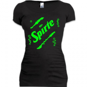 Подовжена футболка з написом "Спирт" в стилі Спрайт