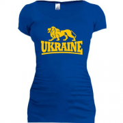 Подовжена футболка з написом "Ukraine"