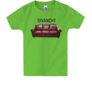 Детская футболка с надписью "Диванчи"