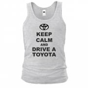 Чоловіча майка Keep calm and drive a Toyota