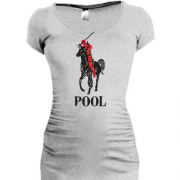 Подовжена футболка з написом "Pool" Дедпул