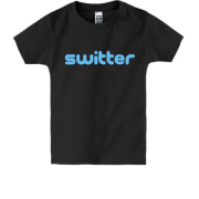 Детская футболка с надписью "Switter"