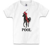 Дитяча футболка з написом "Pool" Дедпул