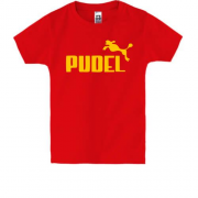 Детская футболка с надписью "Пудель" в стиле Пума