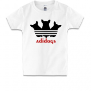 Детская футболка с надписью "Адидогс"  Адидас