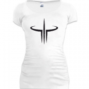 Женская удлиненная футболка Quake 3 1