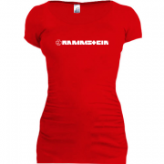 Женская удлиненная футболка Rammstein 5