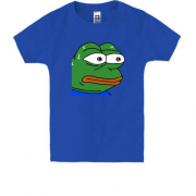 Дитяча футболка з здивованої жабою Пепе