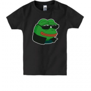 Дитяча футболка с лягушкой Пепе в очках