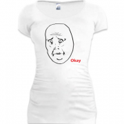 Женская удлиненная футболка Okay Guy 2
