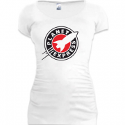 Женская удлиненная футболка Planet express