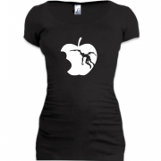 Женская удлиненная футболка Apple