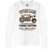 Детский лонгслив vintage classic moto